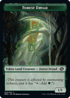 Forest Dryad Token [The Brothers' War Tokens]-1