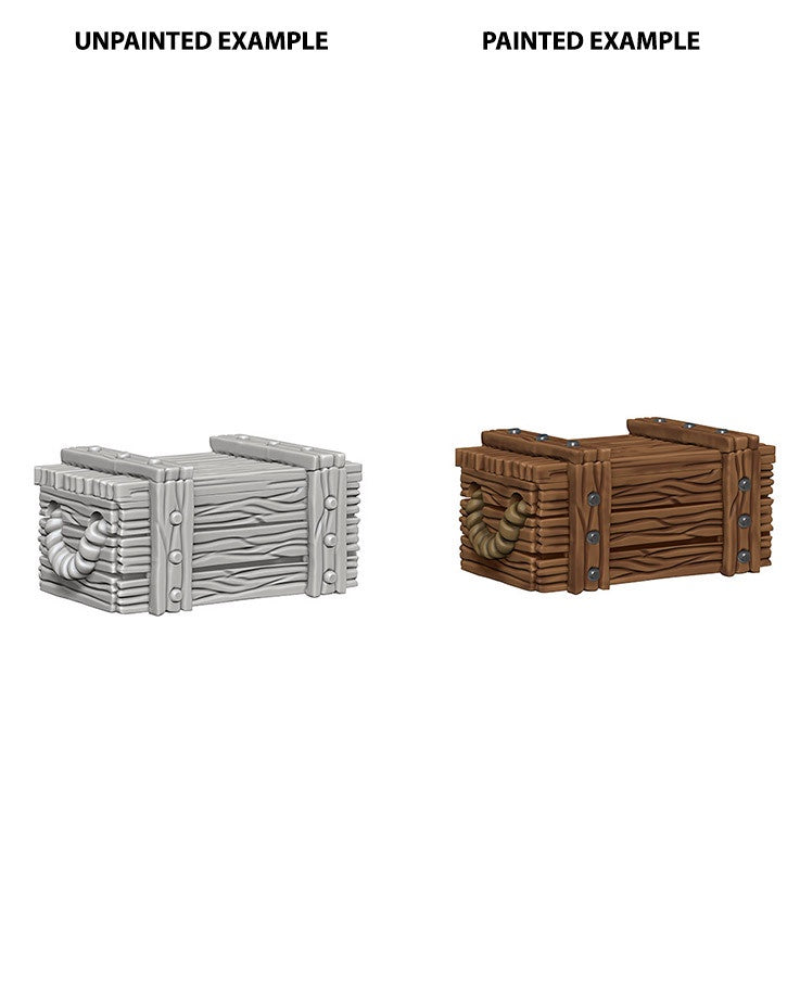 WizKids Deep Cuts Unpainted Miniatures Crates-1