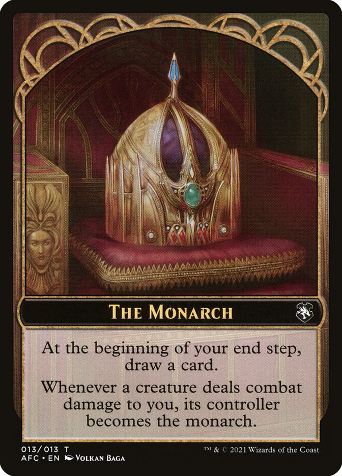 Squid // The Monarch Double-Sided Token [Streets of New Capenna Commander Tokens]-2