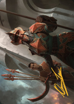 Siege Veteran Art Card (Gold-Stamped Signature) [The Brothers' War Art Series]-1