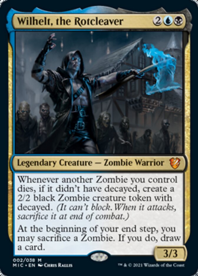 Wilhelt, the Rotcleaver (Display Commander) [Innistrad: Midnight Hunt Commander]-1