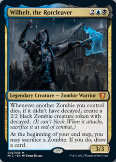 Wilhelt, the Rotcleaver (Display Commander) [Innistrad: Midnight Hunt Commander]-1