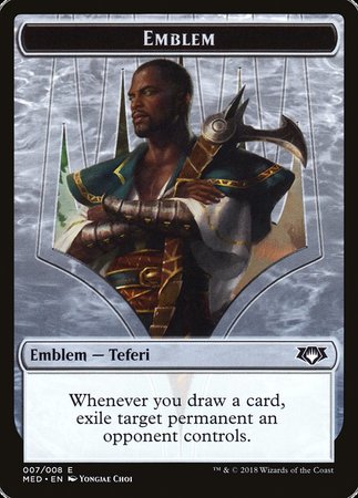 Emblem - Teferi, Hero of Dominaria [Mythic Edition Tokens]-1