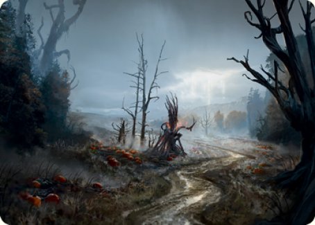 Overgrown Farmland Art Card [Innistrad: Midnight Hunt Art Series]-1