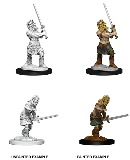 Pathfinder Battles Deep Cuts Male Human Barbarian-1