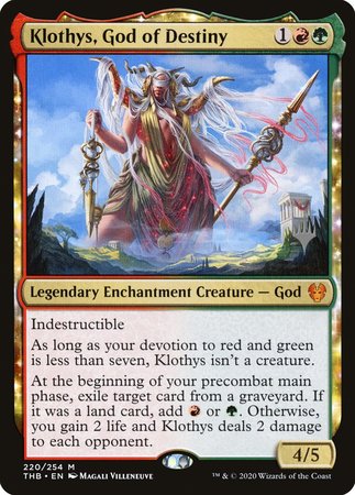 Klothys, God of Destiny [Theros Beyond Death Promos]