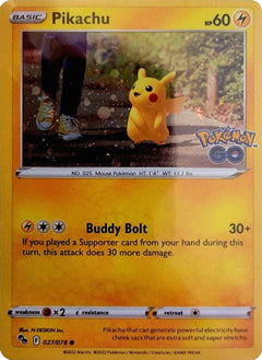Pikachu (027/078) (Cosmos Holo) [Pokémon GO]-1