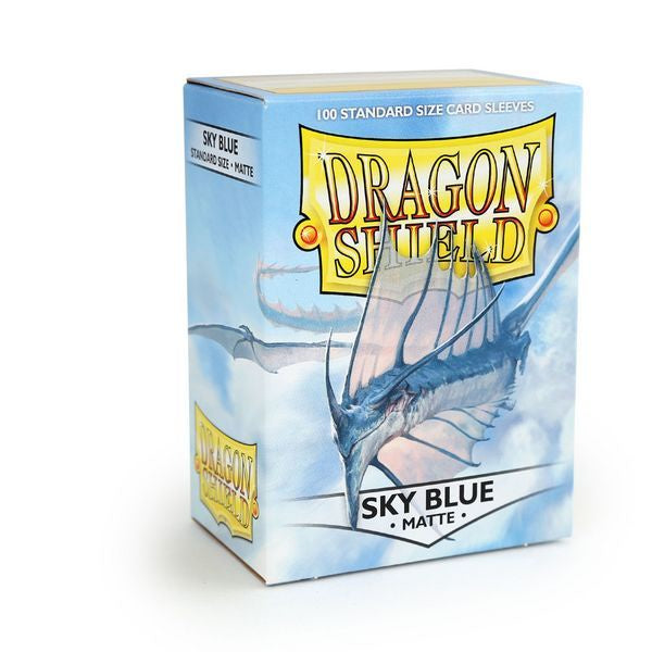 Sleeves - Dragon Shield - Box 100 - Sky Blue MATTE-1