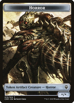 Copy (013) // Horror Double-Sided Token [Commander Legends Tokens]-2