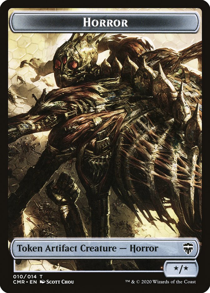 Copy (013) // Horror Double-Sided Token [Commander Legends Tokens]-2