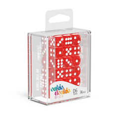 Oakie Doakie Dice D6 12 mm Speckled - Red (36)-1