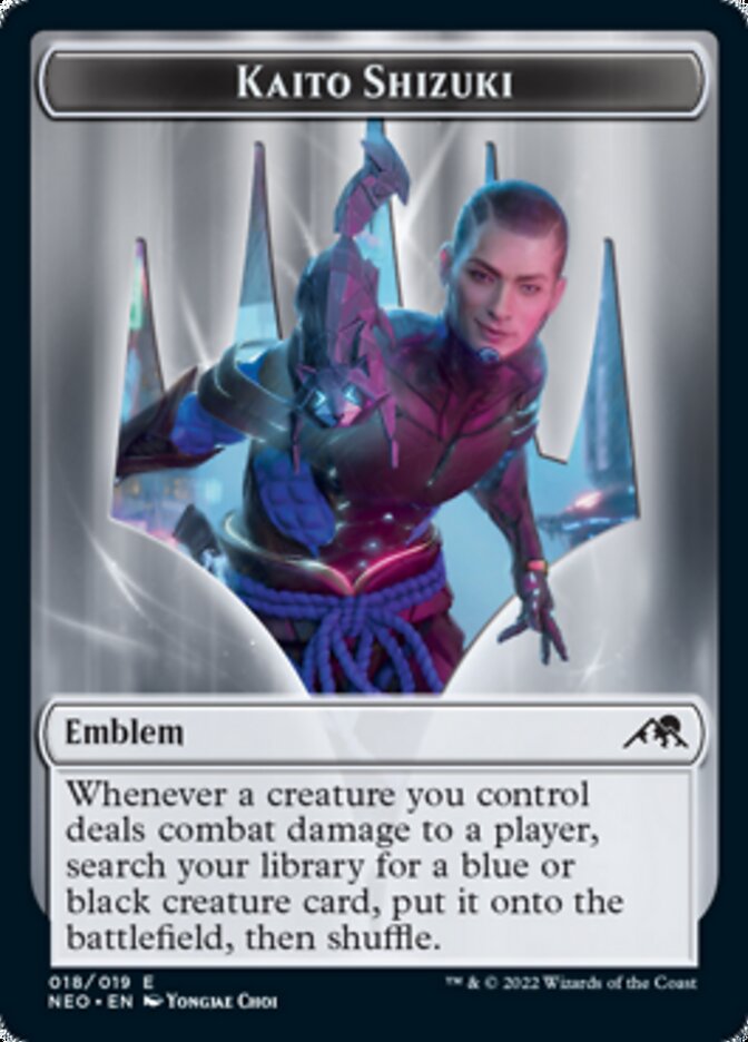 Kaito Shizuki Emblem [Kamigawa: Neon Dynasty Tokens]-1