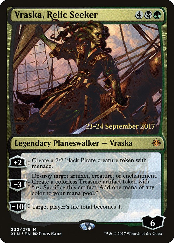 Vraska, Relic Seeker [Ixalan Prerelease Promos]-1