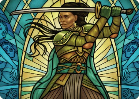 Shanna, Purifying Blade Art Card 2 [Dominaria United Art Series]-1