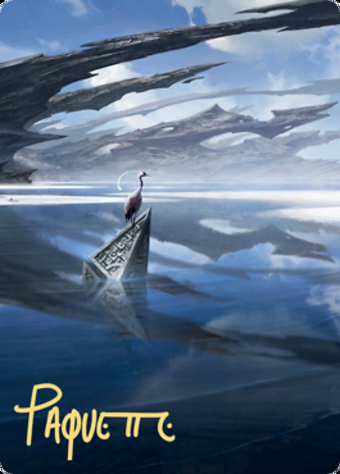 Seachrome Coast Art Card (Gold-Stamped Signature) [Zendikar Rising Art Series]-1