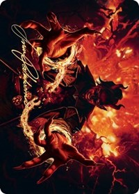 Tibalt's Trickery Art Card (Gold-Stamped Signature) [Kaldheim Art Series]-1