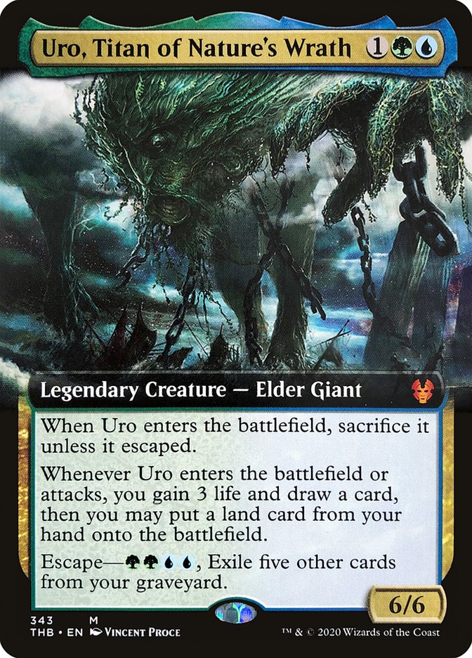 Uro, Titan of Nature's Wrath (Extended Art) [Theros Beyond Death]-1