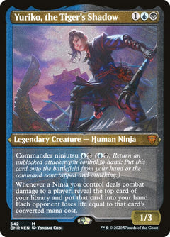 Yuriko, the Tiger's Shadow (Etched) [Commander Legends]-1