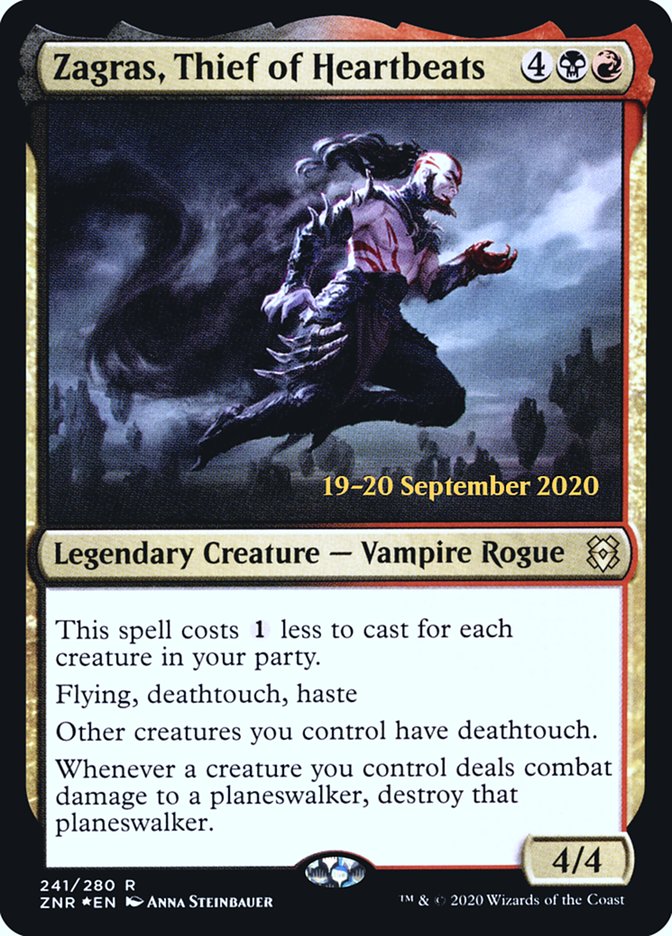 Zagras, Thief of Heartbeats [Zendikar Rising Prerelease Promos]-1