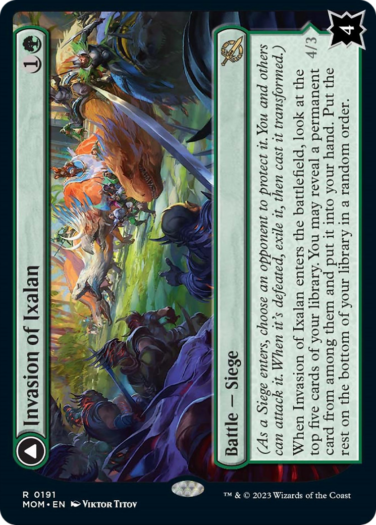 Invasion of Ixalan // Belligerent Regisaur [March of the Machine]-1