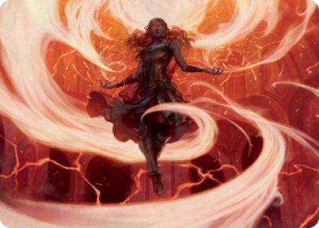 Crackle with Power Art Card [Strixhaven: School of Mages Art Series]-1