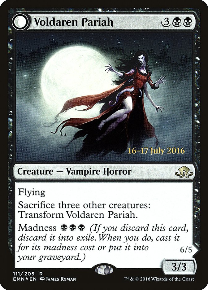 Voldaren Pariah // Abolisher of Bloodlines [Eldritch Moon Prerelease Promos]-1