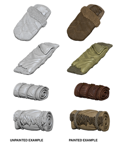 WizKids Deep Cuts Unpainted Miniatures Bedrolls-1