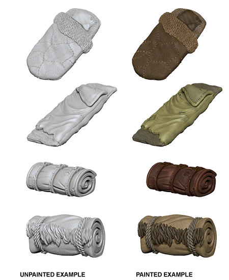 WizKids Deep Cuts Unpainted Miniatures Bedrolls-1