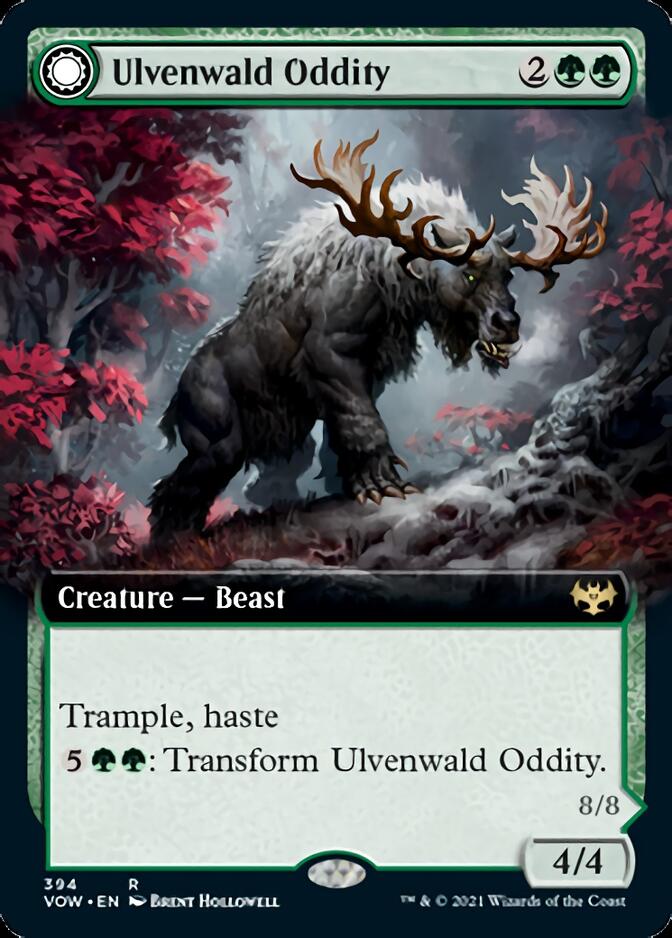 Ulvenwald Oddity // Ulvenwald Behemoth (Extended Art) [Innistrad: Crimson Vow]-1