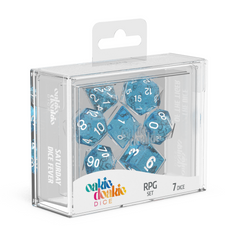 Oakie Doakie Dice RPG Set Speckled - Light Blue (7)-1