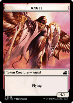 Bird // Angel (0002) Double-Sided Token [Ravnica Remastered Tokens]-2