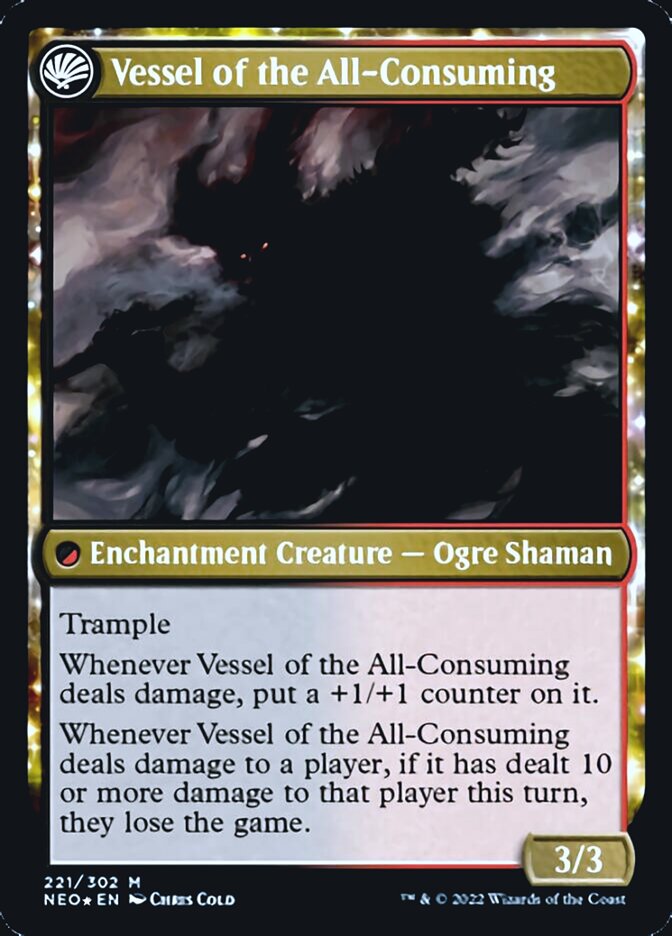 Hidetsugu Consumes All // Vessel of the All-Consuming [Kamigawa: Neon Dynasty Prerelease Promos]-2