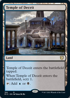 Temple of Deceit [Innistrad: Midnight Hunt Commander]-1