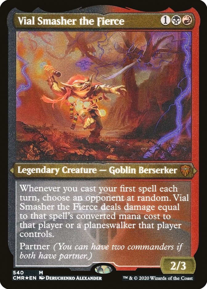 Vial Smasher the Fierce (Etched) [Commander Legends]-1