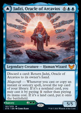 Jadzi, Oracle of Arcavios // Journey to the Oracle [Strixhaven: School of Mages]-1