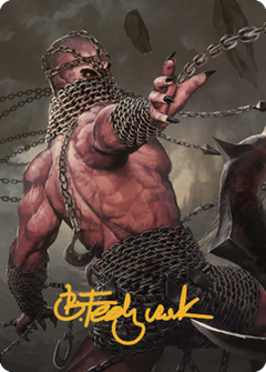 Chain Devil Art Card (Gold-Stamped Signature) [Commander Legends: Battle for Baldur's Gate Art Series]-1