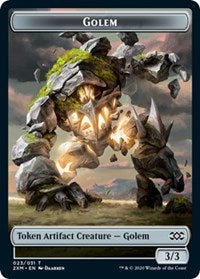 Golem // Thopter (008) Double-Sided Token [Double Masters Tokens]-1