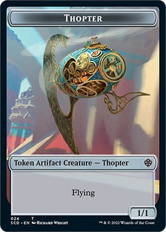 Cat Bird // Thopter Double-Sided Token [Starter Commander Decks]-2