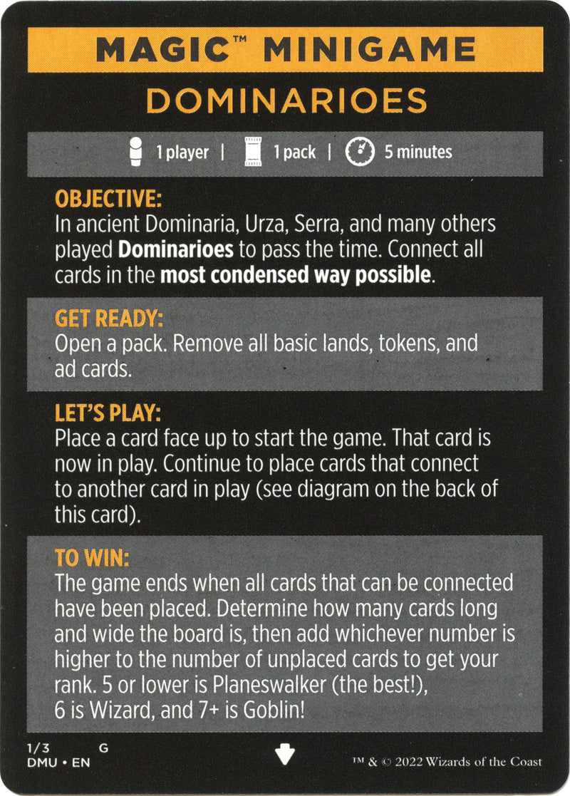 Dominarioes (Magic Minigame) [Dominaria United Minigame]-1