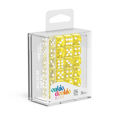 Oakie Doakie Dice D6 12 mm Translucent - Yellow (36)-1