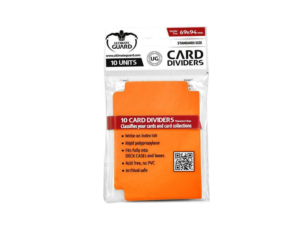 Ultimate Guard Card Dividers Standard Size Orange (10)