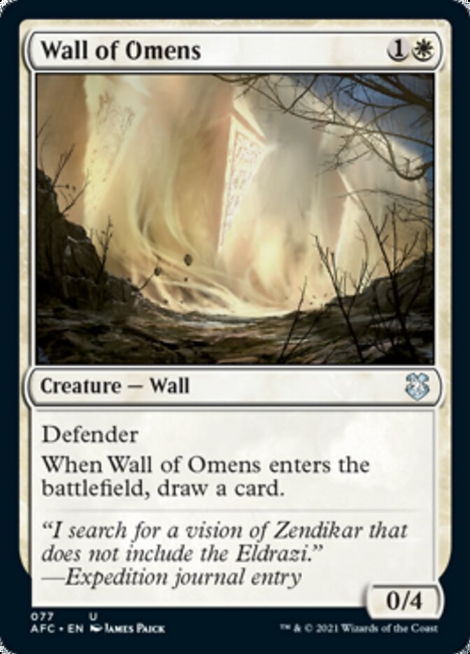 Wall of Omens [Dungeons & Dragons: Adventures in the Forgotten Realms Commander]-1
