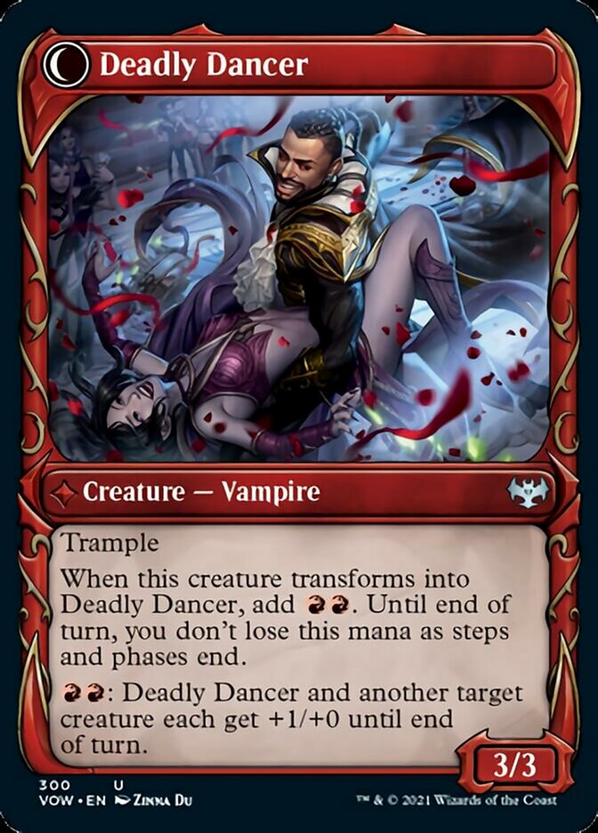 Alluring Suitor // Deadly Dancer (Showcase Fang Frame) [Innistrad: Crimson Vow]-2