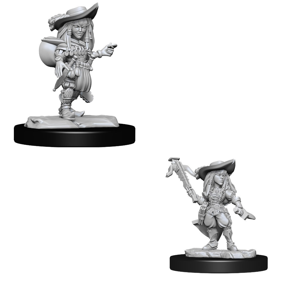 Pathfinder Deep Cuts Unpainted Miniatures Gnome Bard Female-1