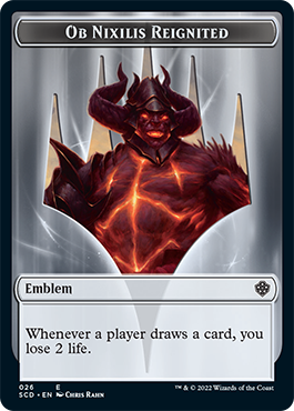 Ob Nixilis Reignited // Ob Nixilis Reignited Double-Sided Token [Starter Commander Decks]-2
