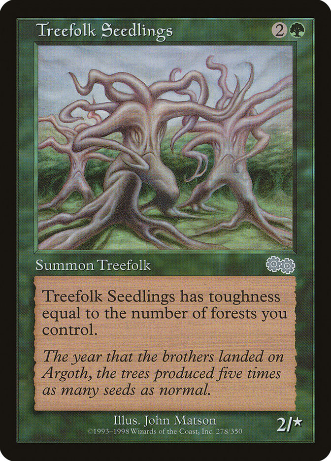 Treefolk Seedlings [Urza's Saga]-1