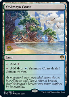 Yavimaya Coast [Dominaria United Prerelease Promos]-1