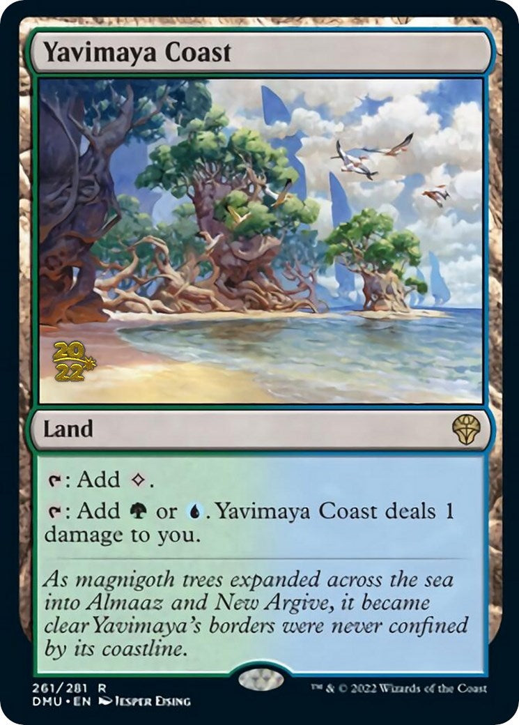 Yavimaya Coast [Dominaria United Prerelease Promos]-1