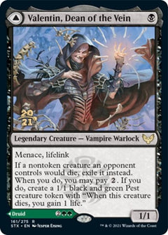 Valentin, Dean of the Vein // Lisette, Dean of the Root [Strixhaven: School of Mages Prerelease Promos]-1