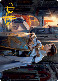 Dennick, Pious Apprentice Art Card (Gold-Stamped Signature) [Innistrad: Midnight Hunt Art Series]-1